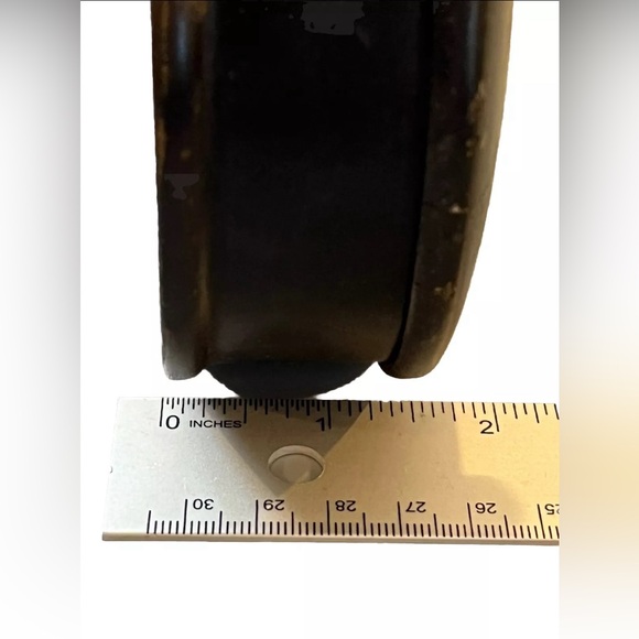 Antique Lacquered Courting Couple Scene Lidded Powder Trinket Box Red Inside - Picture 4 of 12